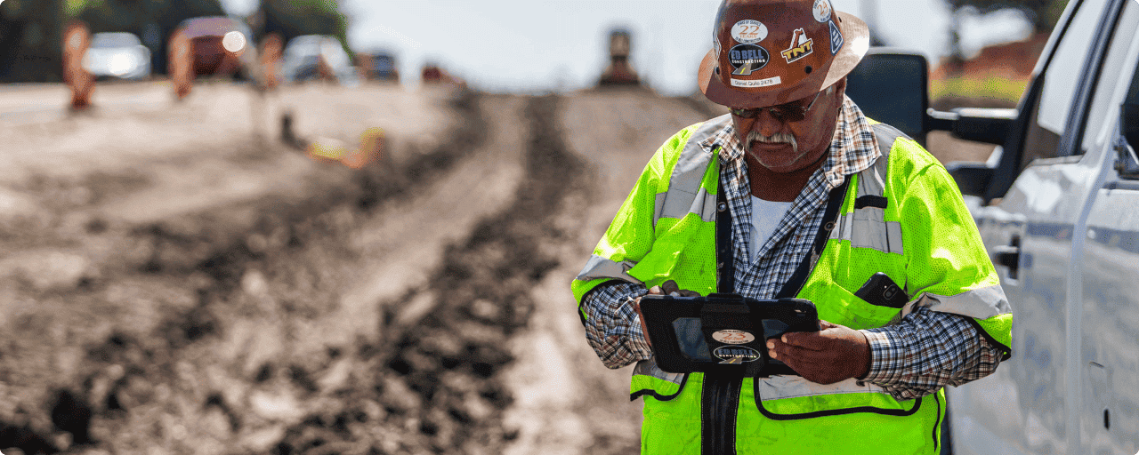 foreman on a tablet