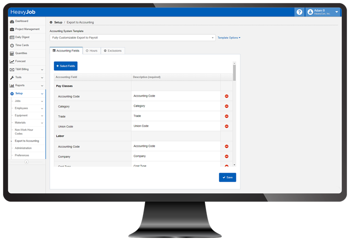 heavyjob export to payroll software