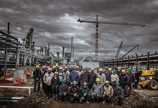 loenbro calumet refinery construction team