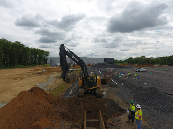 sitework at cranbury brickyard project