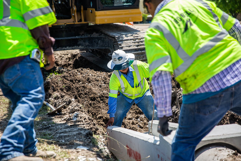 ed bell construction in the field