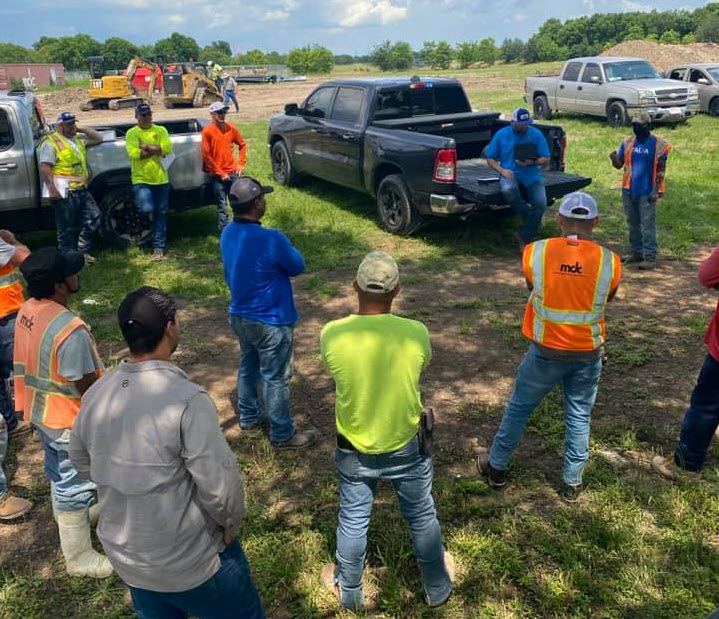 safety meeting millis development construction