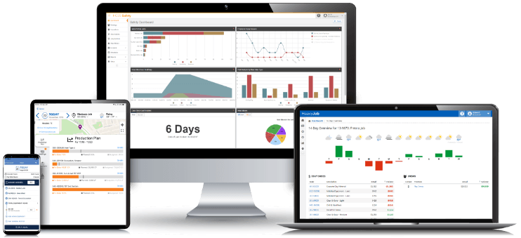 HCSS Software shown on all devices