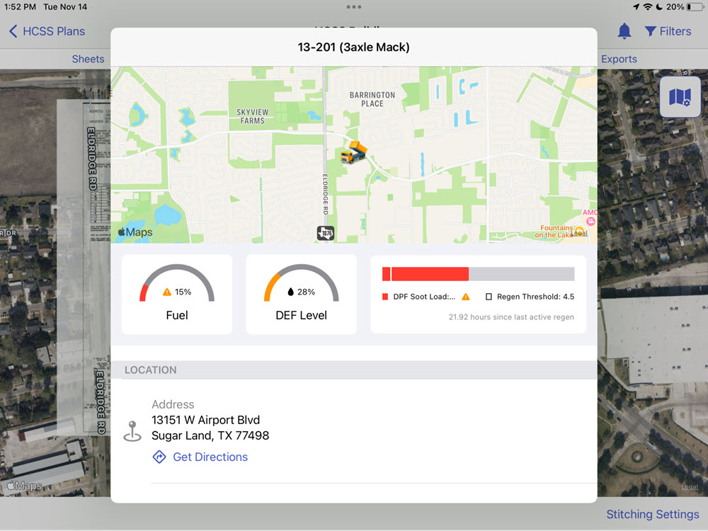 hcss plans and telematics