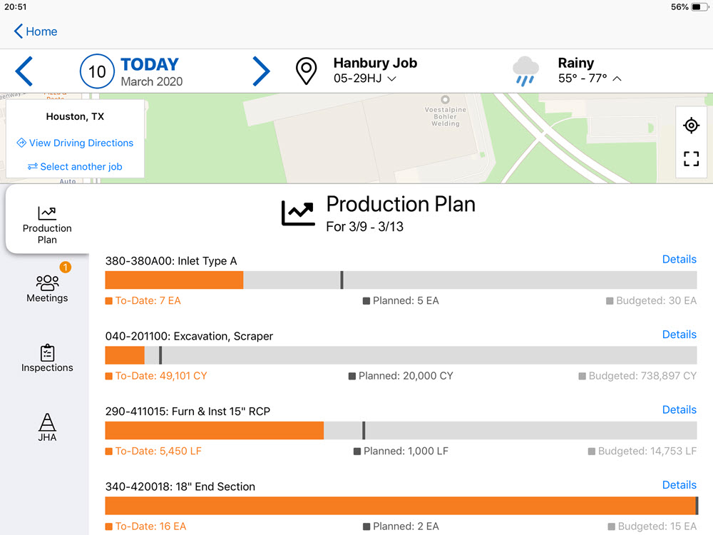 heavyjob production plan feature