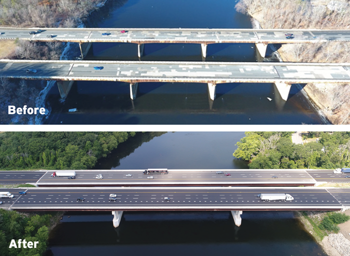 i-495 bridge construction before and after