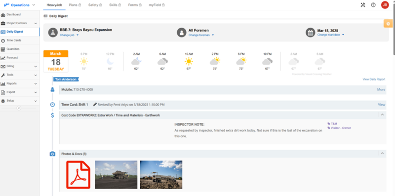 Construction Management Software | HeavyJob