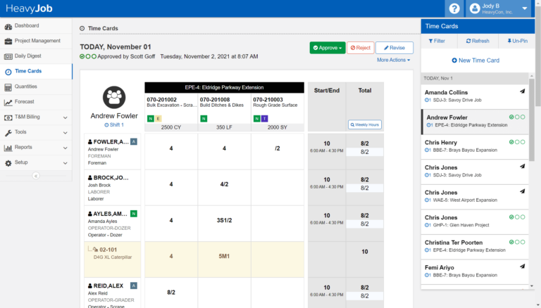 Construction Management Software | HeavyJob