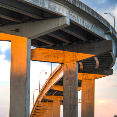 View of a bridge from underneath