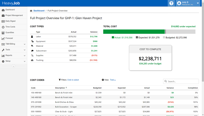 heavyjob dashboard