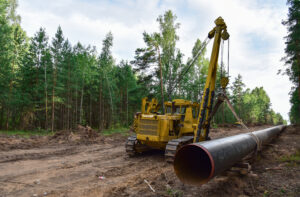 side boom tractor lifting pipe