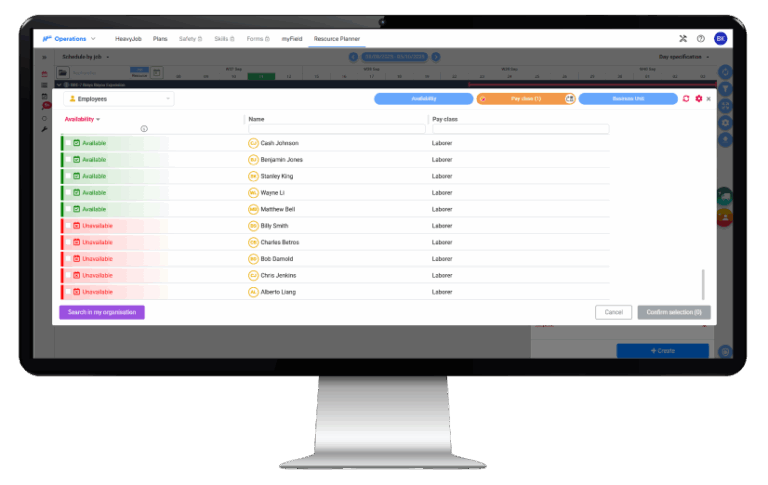 Construction Resource Management Software | Resource Planner