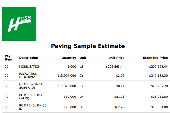 heavybid basic web proposal