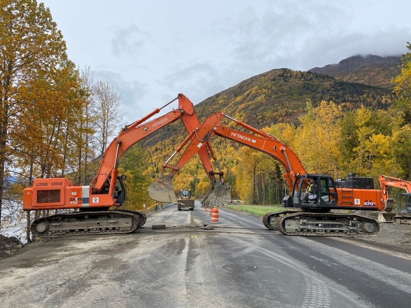 heavy construction equipment anchorage
