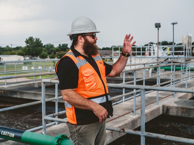 Water treatment and wet utility infrastructure supporting cooling systems for data center operations.