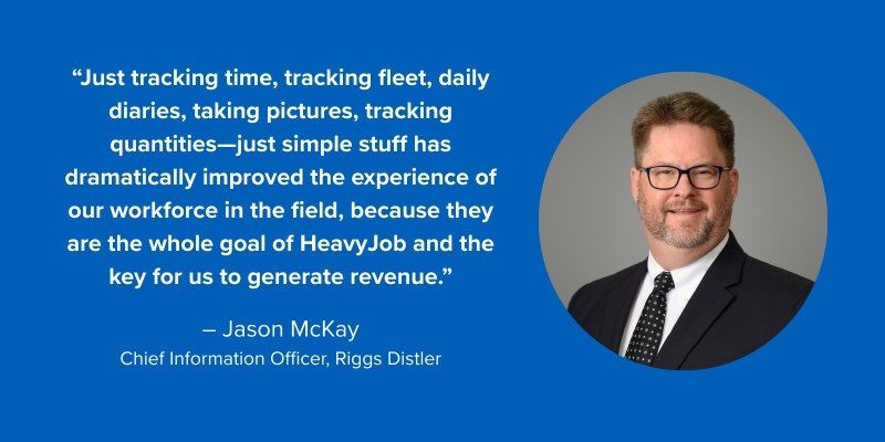 HCSS revenue quote by Riggs Distler