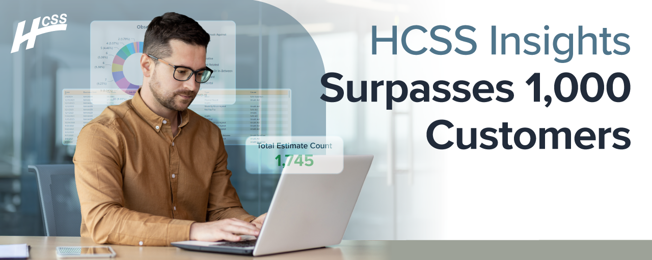 hcss insights surpasses 1,000 customers banner