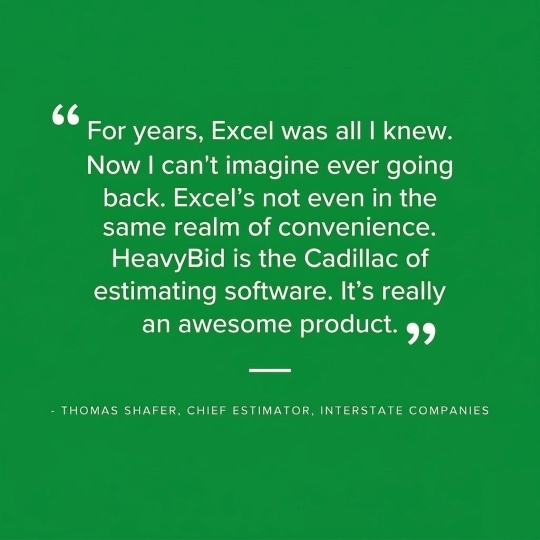 HeavyBid the Cadillac of estimating software
