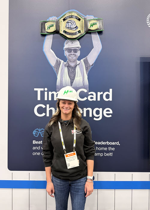 sam fernholz new look contracting time card challenge winner
