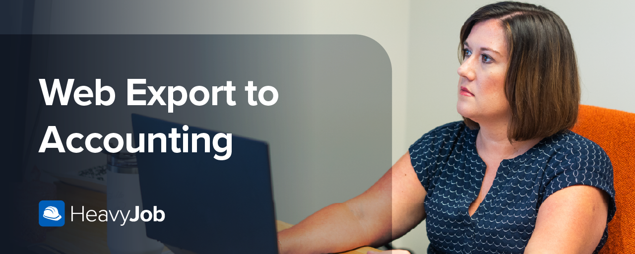 export to accounting feature heavyjob