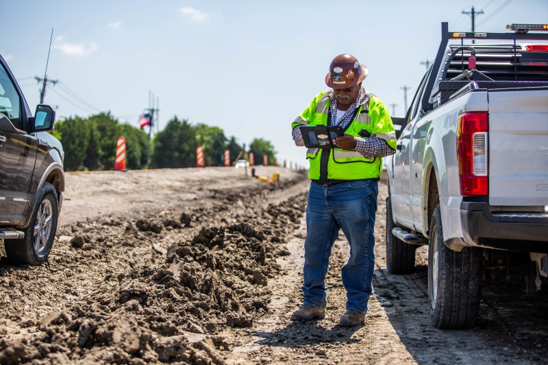 Construction AI on iPad in fieldwork