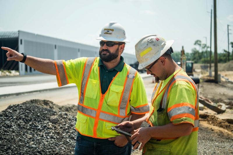 AI software on construction jobsite